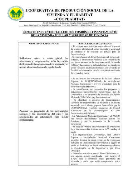 1.52% del PIB para superar déficit habitacional