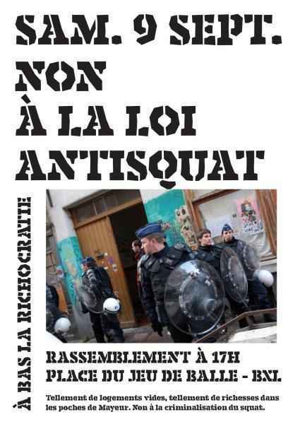 Rassemblement et semaine d’action contre la loi anti-squa